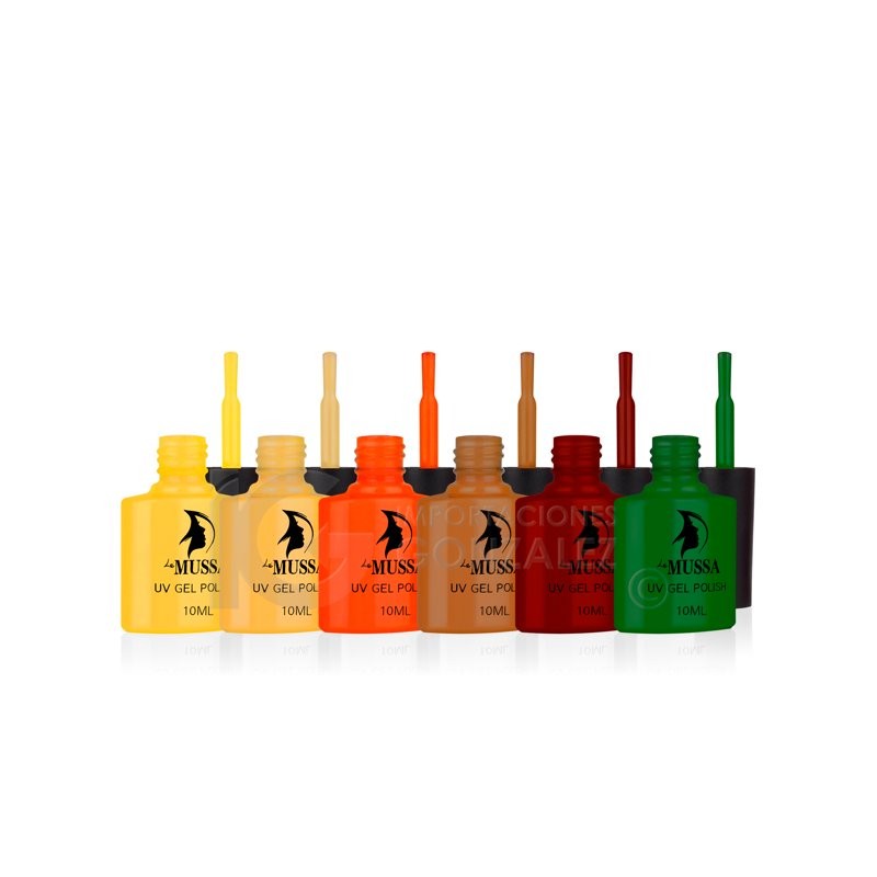 Esmaltes Para Uñas Mussa Gelish Semipermanente x 6 unidades 10