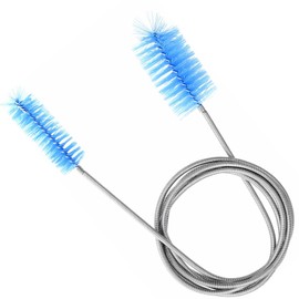 Pipe Flexible Cleaning Brush, 155cm / 61inch Stainless Spring Double Ended Fish Tank Water Turtle Tank Cleaning Tools, Hose Pipe Drain Brush Cleaners for Home Kitchen