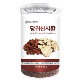 (헬로우 그린)참당귀산사환 350g(통) 산사열매 참당귀뿌리 Hello Green Chamdangwi San Sahwan 350g (Whole) Hawthorn Fruit Chamdangwi Root