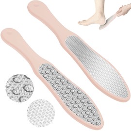 RoserRose Callus Remover, Callus File, Double-Sided Stainless Steel Foot File, Callus Rasp for Foot Care, Callus Removal Foot and Shrinked Skin Callus - Pink
