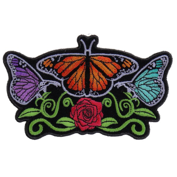 Ivamis Butterflies and Flower Ladies Patch - 4.5x2.8 inch -