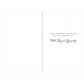 Sakura Bench and Cherry Blossom Tree Snapshot Sympathy Card