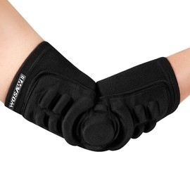 Moonlove Breathable Elbow Brace Pads Guard Compression Silica Gel Padded Arm Support Shooter Sleeve Protector 1 Piece for Skateboarding Basketball Football