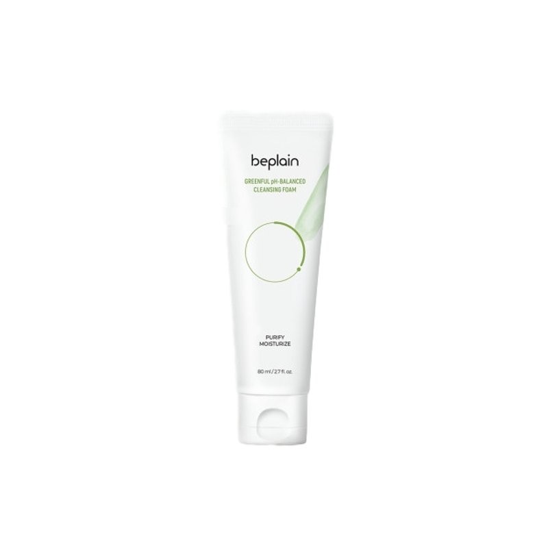 Be Plain Mung Bean Mildly Acidic Cleansing Foam 80ml Acne