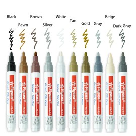 10 Pieces 10 Colors Colorful Tile Grout Pen Tile Gap Repair Color Pen Tile Paint Markers for Tiles Floor Wall Bathroom Kitchen Repair Tools(Multicolor,10 Pieces)