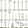 Stainless Steel Kitchen Utensil Set- Fungun 28 Pcs Cooking Nonstick