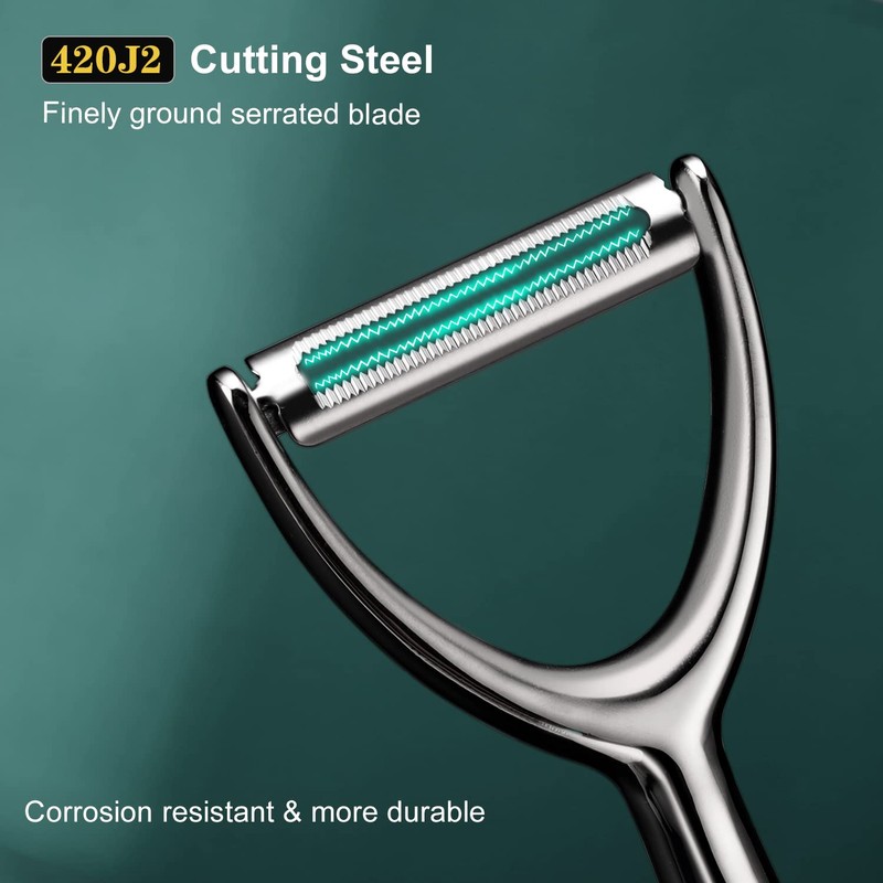 SUCCFLY Vegetable Peeler Stainless Steel, Premium Potato Peelers for Kitchen,