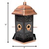 Copper Hexagon Bird Feeder