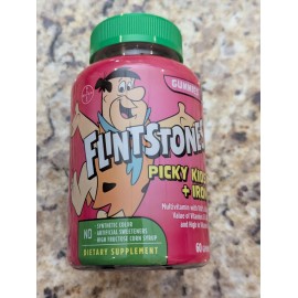 Flintstones Vitamins Kids Gummy Multivitamin + Iron Grape 60 ct exp: 12/2026
