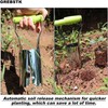 GREBSTK Sturdy Stainless Steel Gardening Bulb Transplanter Tool with Depth
