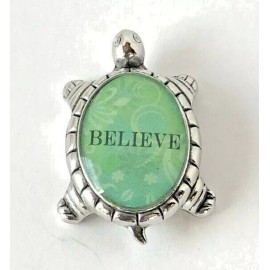 Ganz Mini Lucky Message Turtle "BELIEVE" Charm Token Figurine w/Poem card