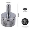 Motorcycle Rear Fender Seat Bolt, Skull Design 1/4"-20 Thread Seat