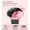 SUNKTA Smart Watch Women 6.8mm Ultra Thin Round 1.43" AMOLED