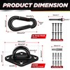 [Upgraded] 1700 lb Capacity 2PCS M10 Stainless Steel Pad Eye
