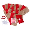Miniblings DIY Advent Calender Set 24 Jute Bags Numbers Stars