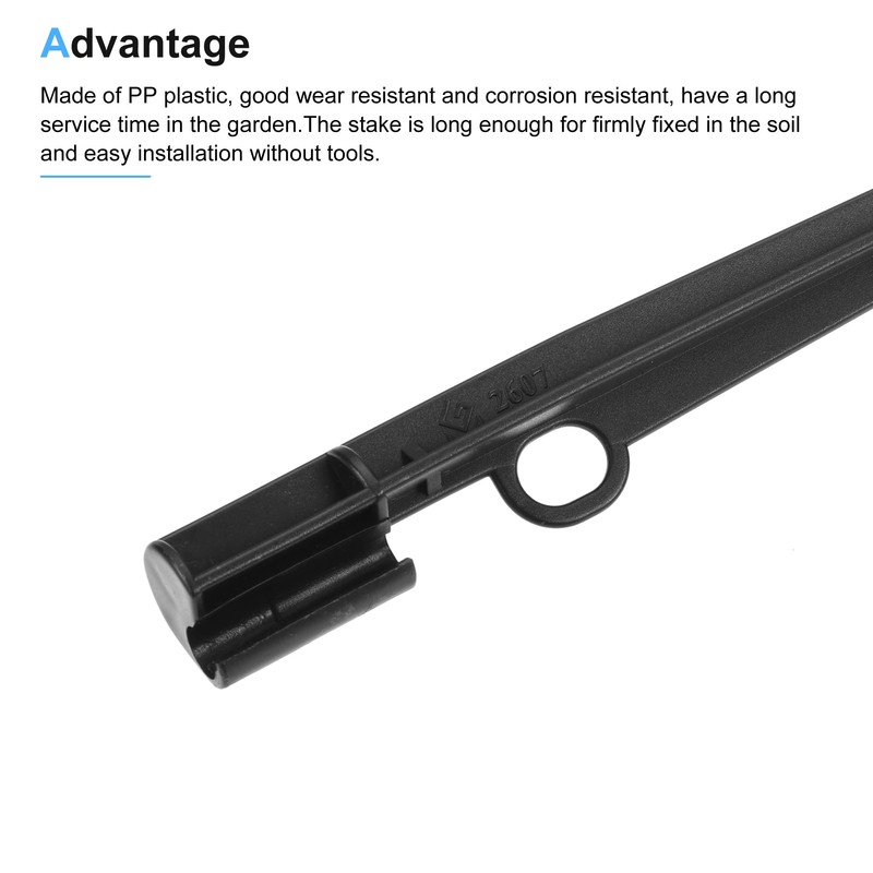 sourcing map Irrigation Drip Support Stakes 200mm Length PP Plastic