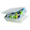 Himilucky Sewing Organiser Box, 46 Compartments Double Sided Portable Plastic