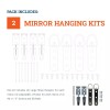 Picture Hang Solutions Mirror Hanging Kit with Hangers and Leveling