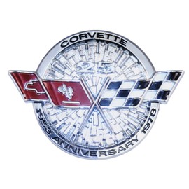 1978 Corvette C3 25th Anniversary Logo 14" x 10" Heavy Gauge Metal Sign 604766