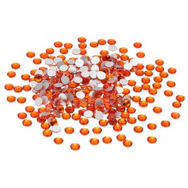 PATIKIL SS30 288 Pieces Rhinestones for Crafts and Rhinestones for Crafts, Costumes, Makeup (Orange Red)