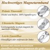 Cigmag Lymphatic Drainage Magnetic Bracelet Women Ultra Strong Magnets Titanium