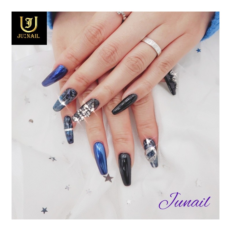 Bluesnake handmade nail tips - Short ballerina / 블루스네이크 수제네일팁