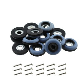 SQXBK 15PCS 19mm Grey and Blue Furniture Feet with Screws Chair Leg Slides for Furniture Footrests and Anti Slip Pad