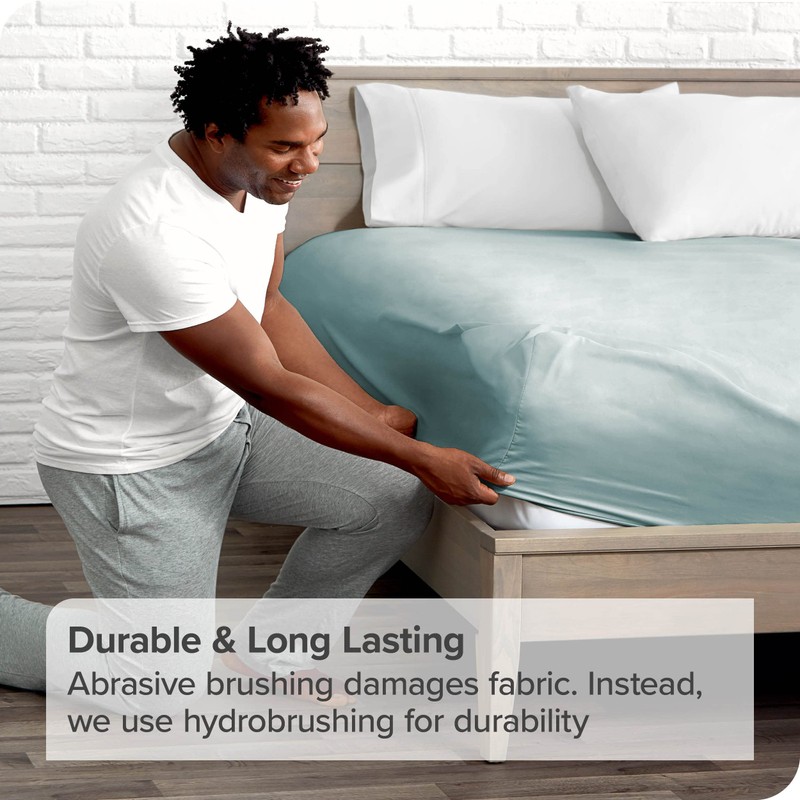 Bare Home Fitted Bottom Sheet Emperor - Premium 1800 Ultra-Soft