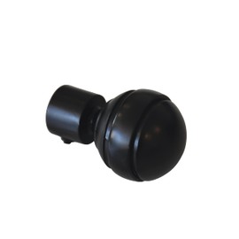 Gardinia Finials for Curtain rods, Matte Black, Ø 2 cm