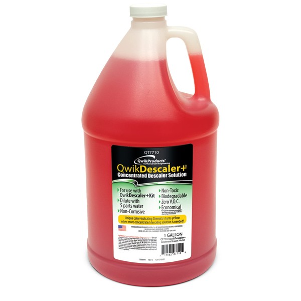 QwikDescaler + Concentrated Descaler Solution, Tankless Water Heater Descaling Solvent