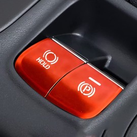 Fucaten Handbrake Button Cover Trim BRAKE HOLD Aluminum Cover Compatible Toyota Corolla Cross 10 Series (September 2021 ~) Corolla Touring/Corolla 210 Series (October 2019 ~) Corolla Sport 210 Series