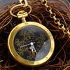 Tiong Antique Steampunk Luxury Skeleton Dial Mechanical Hand Winding Pocket