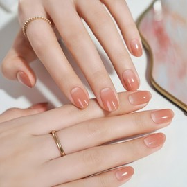 Gelato Factory Solar Gel Nail Strip, Dry Rosy Syrup, 1 Piece / 젤라또팩토리 솔라젤 네일스트립, 드라이로지시럽, 1개