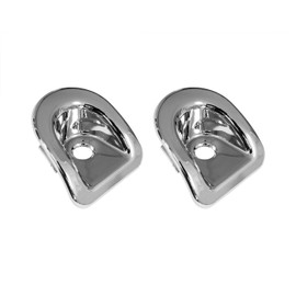 Complete Chrome Door Lock Bezels Pair made for Mustang 2005-2014