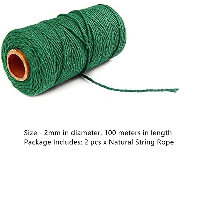 2 Pack Twine String Garden String, 100 M x 2