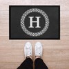SpecialMe® Doormat Initial Letter Monogram Door Mat Family Married Couples