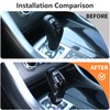 DIYUCAR Carbon Fiber Style ABS Plastic Gear Shift Head Cover