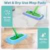 Nicemiya 4 Pack Reusable Mop Pads Compatible with Swiffer Sweeper