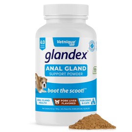 Vetnique Vetnique Labs Glandex Anal Gland Support Pork Liver Powder 2.5oz and Dermabliss Allergy Chews 30 Count Bundle, Hickory Salmon Flavors, Dog Vitamins & Supplements, Dog Allergy Chews, Treatments