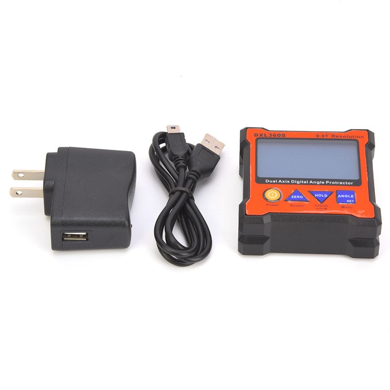 DXL360S Digital Protractor High Accuracy Single/Double Axes LCD Display Level