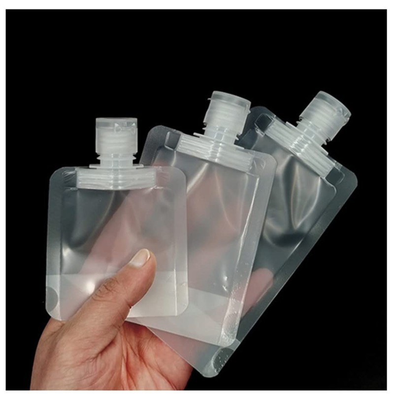 15 Pieces Travel Size Refillable Empty Squeeze Pouch,Refillable Travel Bottles