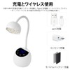 Tanosimi 硬化ライト ネイルライト コードレスジェルネイル USB充電式 360°調整可能 36ｗ 4段階タイマー 自動感知センサー UV