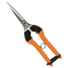 Cactus Shock Absorbing Long Bud Cutting Scissors, Perfect for Tomatoes, Eggplant, Cucumbers, Total Length 7.9 inches (200 mm), Blade Length 2.3 inches (58 mm), Tendonitis Prevention Item No. AG-9