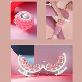 Cellulite Massager, Manual, 360° Coverage, Anti Cellulite Massager, Massage Roller, Compress and Stretch, Thighs and Buttocks (Green, 1)