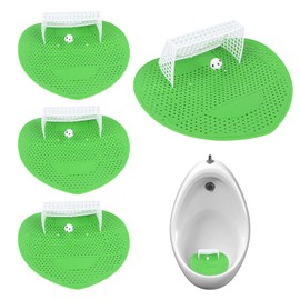 Urinal Sieve with Fragrance, 4 Pieces, RUNEAY Football Goal, Urinal Sieve, Splash Guard, Odour Protection for Men, Toilet, Urinal Strainer for Bathroom, Office, Stadiums, Hotels, Schools