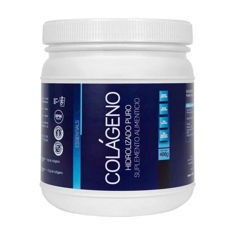 NLS Essentials COLÁGENO HIDROLIZADO 100 PURO Sin sabor Sin azúcar
