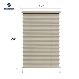 SHADEPLUS RV Blinds,RV Pleated Shades,RV Window Shades,Camper Blinds,RV Window Blinds for RV Camper Travel Trailers Motorhome's Window 17" W x 24" L Cappuccino