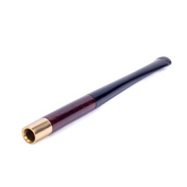 Dr. Watson - 10 cm kurze hölzerne Zigarettenspitze, Handgefertigt, Glatt, wahlweise in Regular oder Extra Slim Größe (EXTRA SLIM)