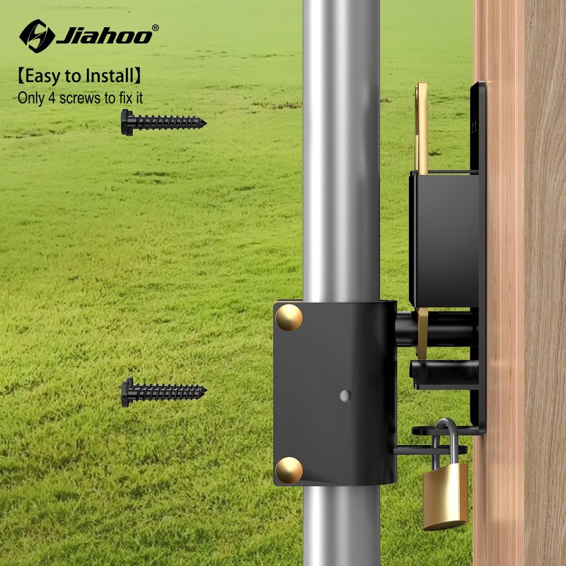 JIAHOO 2 Way Farm Gate Latch, Heavy Duty Gate Latches