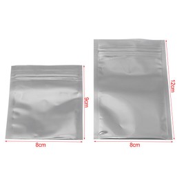 100pcs Anti-Static Resealable Bags for SSD Hard Drives Electronic Device Components Motherboard Video Card (8x12cm)